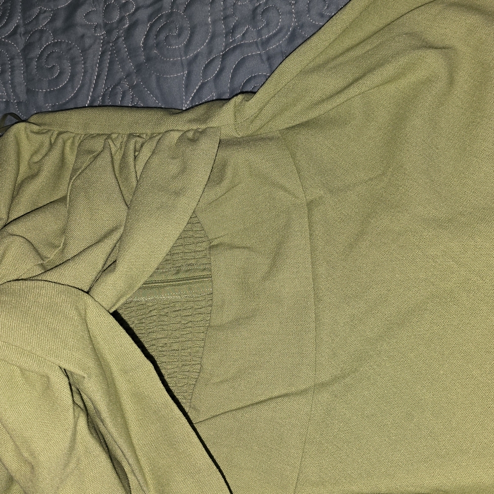 Olive Green Top with Knot Detail